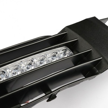 VW Passat B5 FL Halogen + дневные ходовые огни в решетках бампера