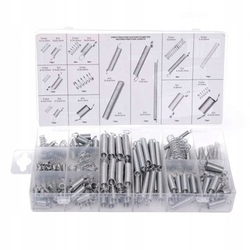 НАБОР ПРУЖИННЫХ ШТИФТОВ 2,0-4,0мм 200шт. ПРУЖИНЫ НАБОР ПРУЖИН XXL