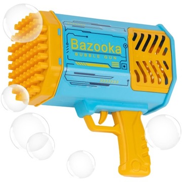 Pistolet automatyczny do baniek Bazooka na bańki Bubble Niebieska