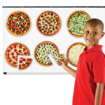 Ułamkowa pizza magnetyczna ułamki magnetyczne
