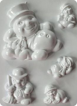 BAŁWANKI OZDOBY FIGURKI BOMBKI FORMA DO GIPSU