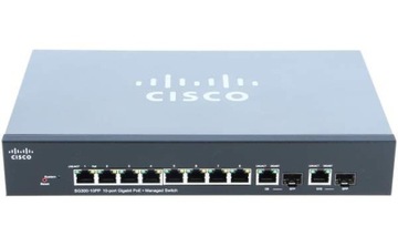 SG300-10PP 10-port Gigabit PoE+ Managed Switch