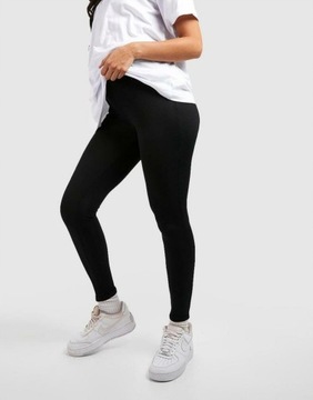 LEGGINSY PRĄŻKI 2U1 NG2__XXL BOOHOO CIĄŻOWE CZARNE