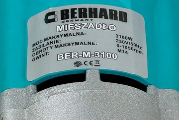 Смеситель Berhard BER-M-3100 3100 Вт 120 МИКСЕР