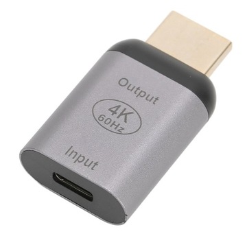 ADAPTER USB C ŻEŃSKI NA MĘSKI HDMI 4K 60Hz