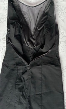 Reserved Jane NORMAN Sukienka ołówkowa mała czarna 36 S cekiny kpl 2 szt