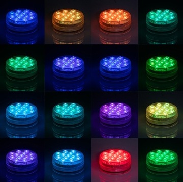 4x ПОДВОДНЫХ ОСВЕЩЕНИЯ ДЛЯ БАССЕЙНА RGB СВЕТОДИОДНАЯ ЛАМПА С ДИСТАНЦИОННЫМ УПРАВЛЕНИЕМ