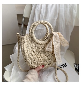 Сумка через плечо BOHO BASKET, плетеная