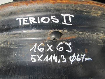 4× DISK OCELOVÝ DAIHATSU OE 6.0" X 16" 5X114.3