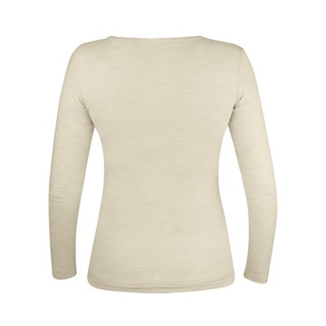 ЖЕНСКАЯ ФУТБОЛКА ИЗ 100% МЕРИНОСА С ДЛИННЫМИ РУКАВАМИ