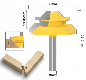 3 шт. Фрезы для шпунтовых соединений с пазом 8 мм.