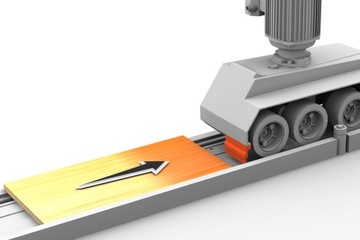 Механический бункер подачи Maggi, 4 роликовые стойки, 8 скоростей подачи.