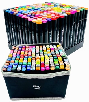 MARKERY ALKOHOLOWE FLAMASTRY ZESTAW 168 TORBA PRO