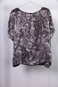 Marks&Spencer bluzka luźna wiskoza print 46 3XL 18