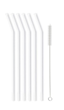 Słomki szklane rurki Vialli Design 23cm (6szt.)