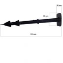 100 шт. ШТЫРЬКОВЫЕ РУЧКИ ЯКОРЬ ДЛЯ АГРО НЕТКАНЫХ ТКАНЕЙ 15 см