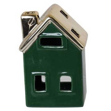 DOMEK ŚWIECZNIK NA TEALIGHTA FIGURKA CERAMICZNA