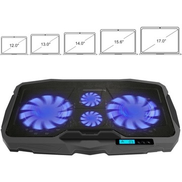 PODSTAWKA CHŁODZĄCA POD LAPTOPA GAMINGOWA CICHA DUŻA 17