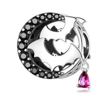 CHARMS ZAWIESZKA NIETOPERZE BABA JAGA MAGIA S925