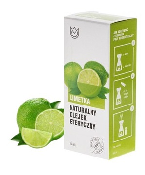 NATURALNY 100% OLEJEK ETERYCZNY LIMETKA 10ML AROMATERAPIA SWIEŻY POBUDZA