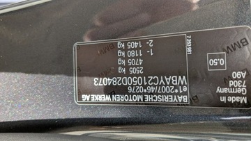 BMW Seria 7 F01 Sedan L Facelifting 730Ld 258KM 2015 BMW 730 258PS OPŁACONY Bezwypadkowy Automat, zdjęcie 20