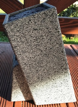 ПОДСТАВКА ДЛЯ НОЖЕЙ, УНИВЕРСАЛЬНЫЙ БЛОК, МРАМОР, серый