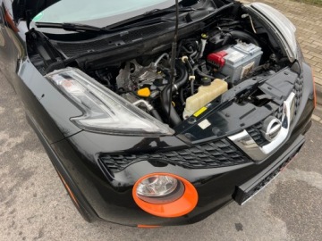 Nissan Juke I SUV Facelifting DIG-T 115KM 2015 Nissan Juke KLIMATYZACJA NAWIGACJA KAMERA SKORY TEMPOMAT EL.SZYBY SERWISOW, zdjęcie 25