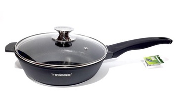 PATELNIA GŁĘBOKA Z POKRYWKĄ 26CM TIROSS 1239