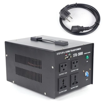 Przetwornica 110V na 220V 3000W z USB