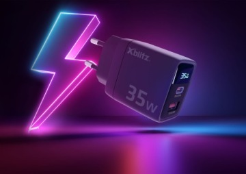 XBLITZ XC1 БЫСТРОЕ СЕТЕВОЕ ЗАРЯДНОЕ УСТРОЙСТВО GaN3 35 Вт Power Delivery Quick Charge