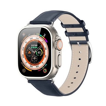 DUX DUCIS pasek YS skórzany do Apple Watch 38 / 40 / 41 mm niebieski