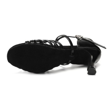 ТАНЦЕВАЛЬНЫЕ ТУФЛИ БЛЕСТЯЩИЕ ЧЕРНЫЕ 7,5см