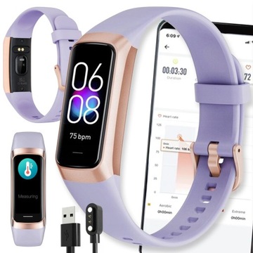 SMARTBAND ZEGAREK SPORTOWY SMARTWATCH PULS DAMSKI SPORT AMOLED FIT PRO SMS