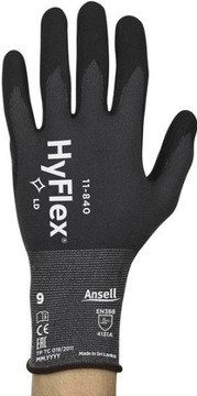 БЕСШОВНЫЕ РАБОЧИЕ ПЕРЧАТКИ ANSELL HYFLEX 11-840 M