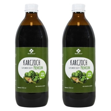 Sok z karczocha 100% naturalny Bez cukrów 2 l
