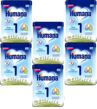 HUMANA 1 HMO MLEKO POCZĄTKOWE OD URODZENIA 6x750g