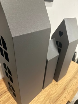 Lampon Lammon Labion Led Garden House для дома 42 см. Стальный антрацитовый фонарь