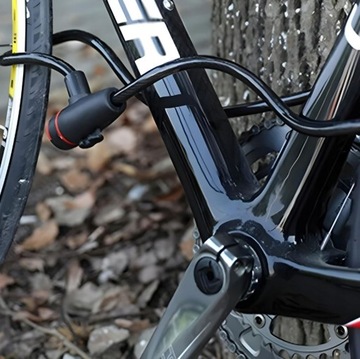 КАБЕЛЬ ЗАМКА ВЕЛОСИПЕДА ЗАЩИТА КОЛЕСА ВЕЛОСИПЕДА КЛЮЧ + РУЧКА