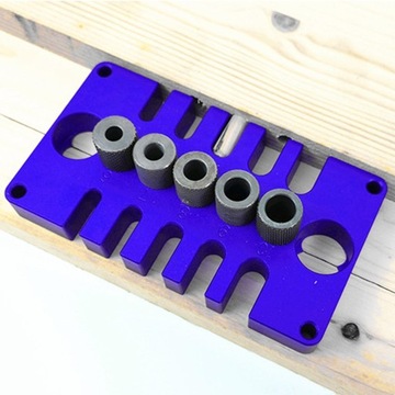 Woodworking Drill Guide Jig Woodworking Accessories High Precision Blue