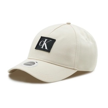 CALVIN KLEIN SPORT CAP - CZAPKA Z DASZKIEM BEŻOWA