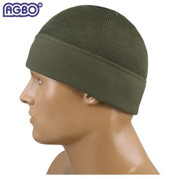 ЗИМНЯЯ ШАПКА МИЛИТАРИ WP WZ.420Z-MON МЕРИНОСОВАЯ шерсть Двусторонняя Оливковый 54-55