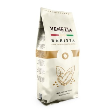 Kawa ziarnista Venezia Barista Plus 1kg świeżo palona Włochy mieszana