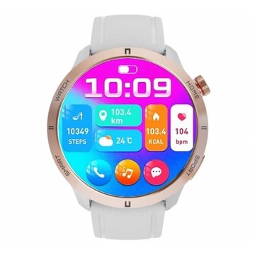 Zegarek damski złoty SMARTWATCH SMS KROKI POLSKIE MENU POŁACZENIA