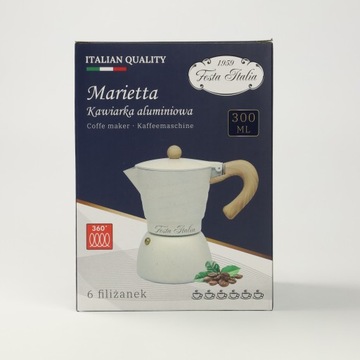 АЛЮМИНИЕВАЯ КОФЕВАРКА MOKA ИТАЛЬЯНСКАЯ КОФЕВАРКА НА 6 ЧАШЕК