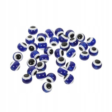Greckie Koraliki Okrągłe Evil Blue Charm 100 Szt