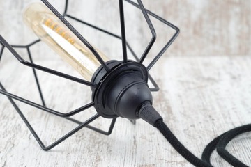 oprawka e27 z dwoma pierścieniami do abażuru oprawka do klosza lampa loft