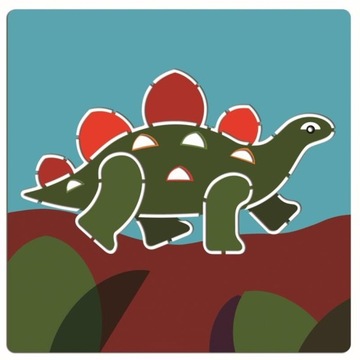 Шаблоны DINOSAURS DJECO для обучения рисованию