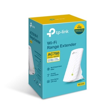 TP-Link WZMACNIACZ SIECI bezprzewodowej WIFI RE200 AC750 Mesh