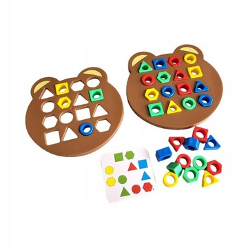Shape Matching Game Montessori Geometric Double