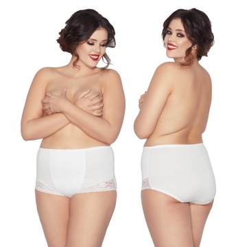 Mitex Ela zabudowane figi wyszczuplające biel 6XL